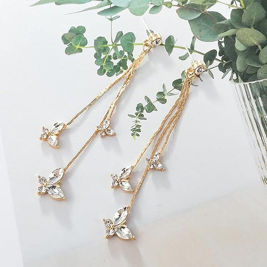 Palora's Diamond Butterfly Tassel Stud