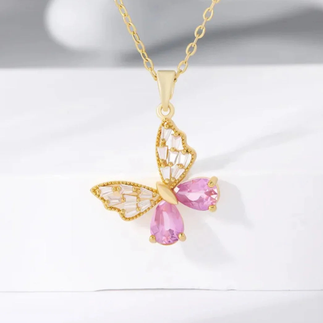 Butterfly Crystal Necklace