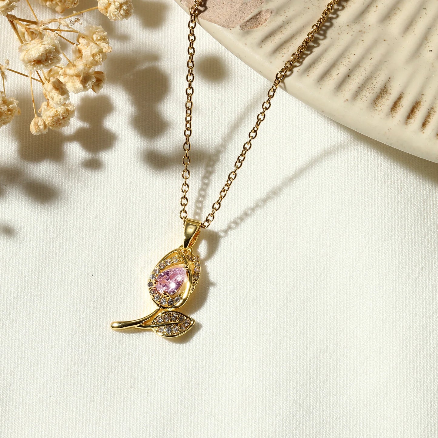 🌸 Palora Rosy Dew Necklace