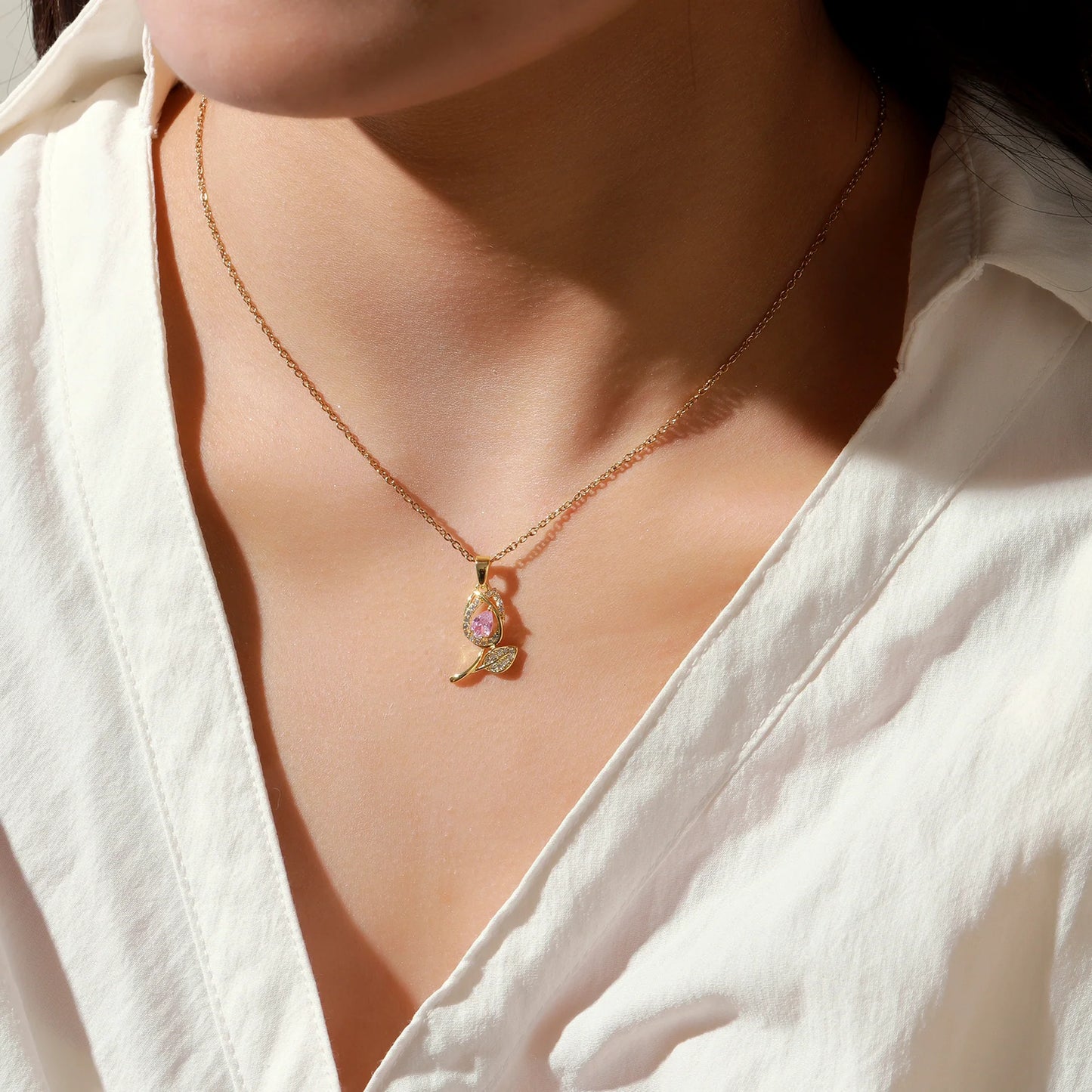 🌸 Palora Rosy Dew Necklace