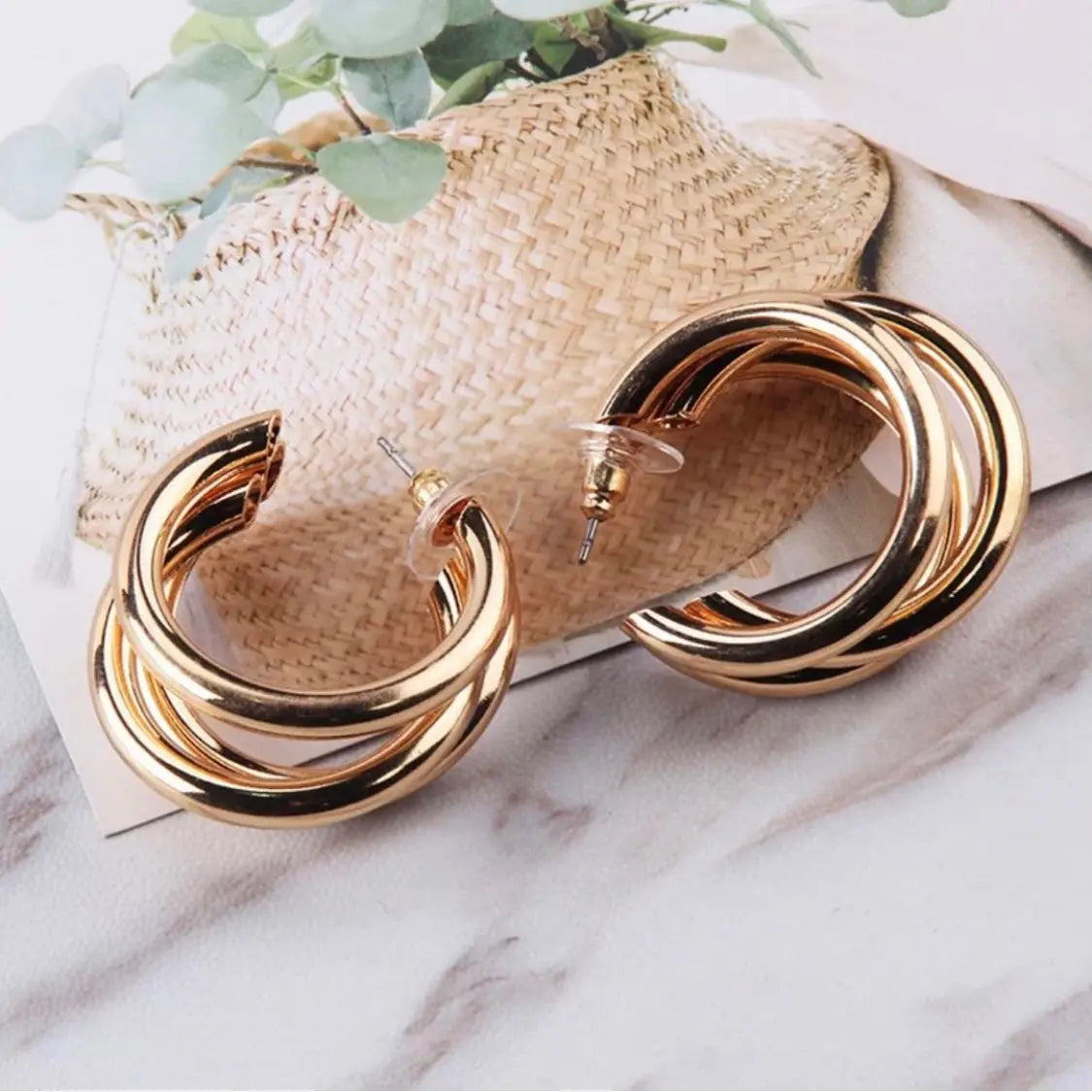 ✨Bold Triple Hoop Earrings