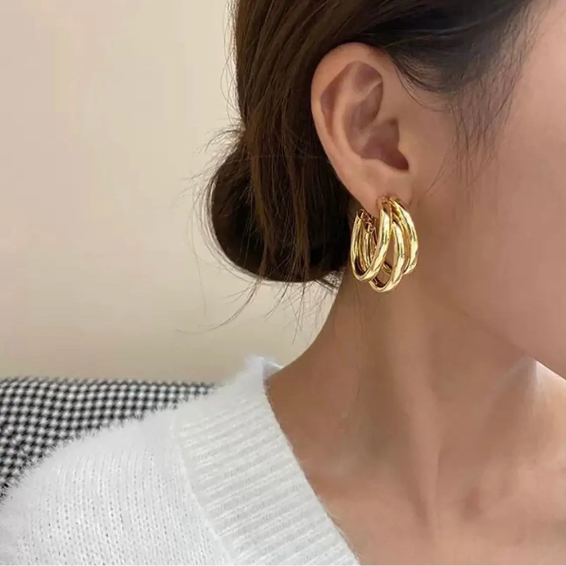 ✨Bold Triple Hoop Earrings