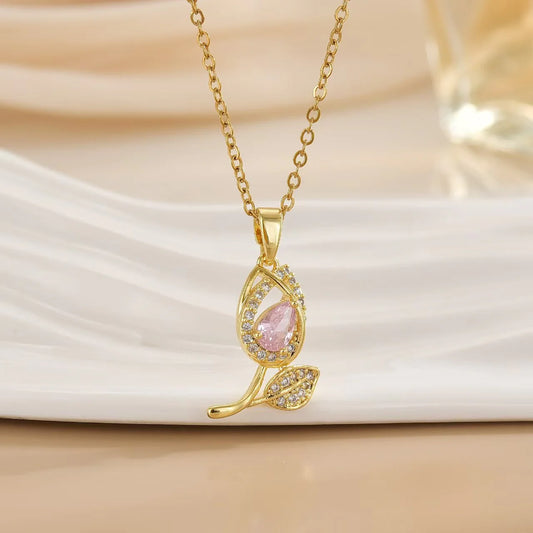 🌸 Palora Rosy Dew Necklace