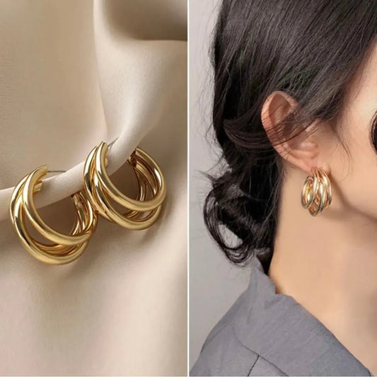 ✨Bold Triple Hoop Earrings